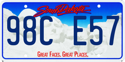 SD license plate 98CE57