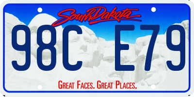 SD license plate 98CE79