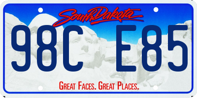 SD license plate 98CE85