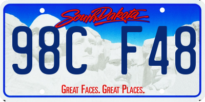 SD license plate 98CF48