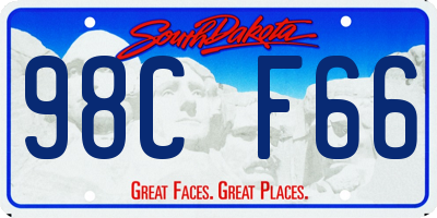 SD license plate 98CF66
