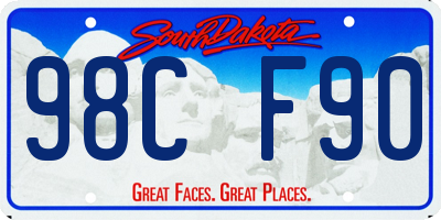 SD license plate 98CF90