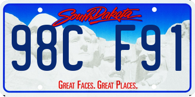 SD license plate 98CF91