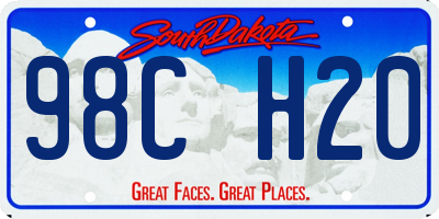 SD license plate 98CH20