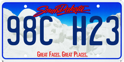 SD license plate 98CH23