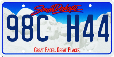 SD license plate 98CH44