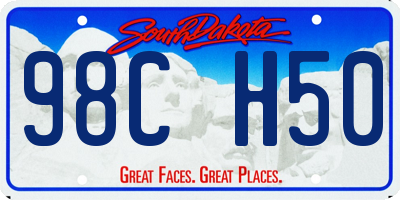 SD license plate 98CH50