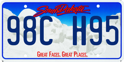 SD license plate 98CH95