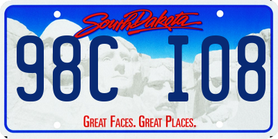 SD license plate 98CI08