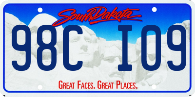 SD license plate 98CI09