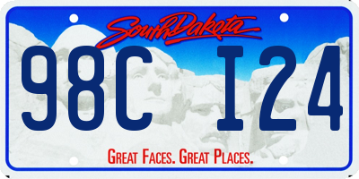 SD license plate 98CI24