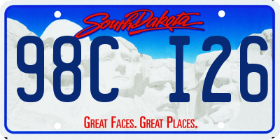 SD license plate 98CI26