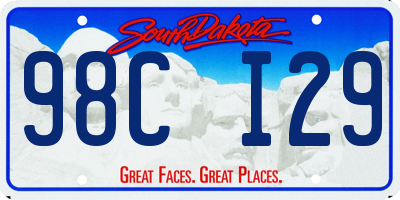 SD license plate 98CI29