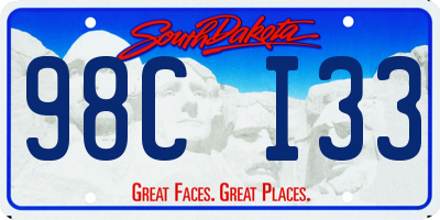 SD license plate 98CI33