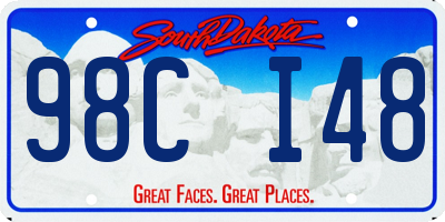 SD license plate 98CI48