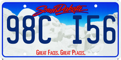 SD license plate 98CI56