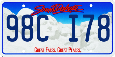 SD license plate 98CI78