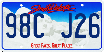 SD license plate 98CJ26