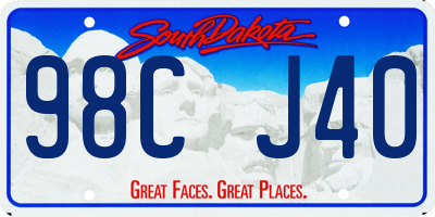 SD license plate 98CJ40