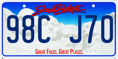 SD license plate 98CJ70