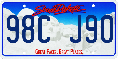 SD license plate 98CJ90