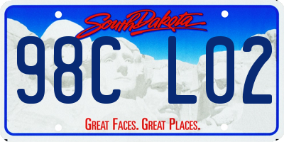 SD license plate 98CL02