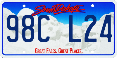 SD license plate 98CL24
