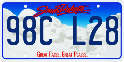SD license plate 98CL28