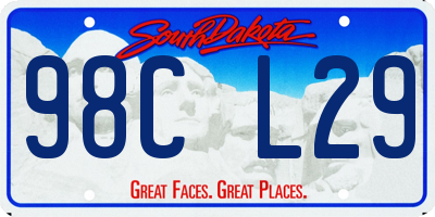 SD license plate 98CL29