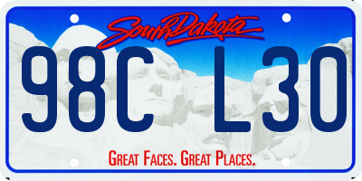 SD license plate 98CL30
