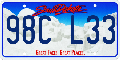 SD license plate 98CL33