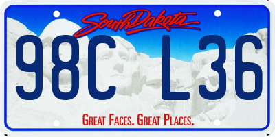 SD license plate 98CL36