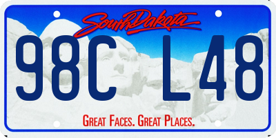 SD license plate 98CL48
