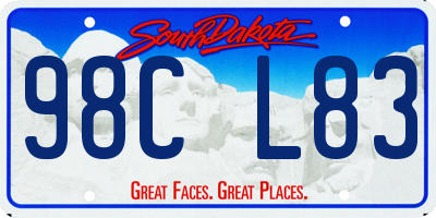 SD license plate 98CL83