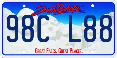 SD license plate 98CL88