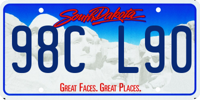 SD license plate 98CL90