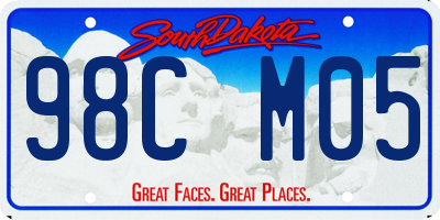 SD license plate 98CM05