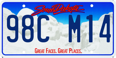 SD license plate 98CM14