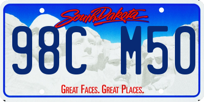 SD license plate 98CM50