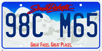 SD license plate 98CM65