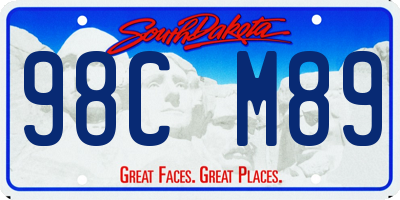 SD license plate 98CM89