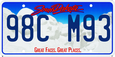 SD license plate 98CM93