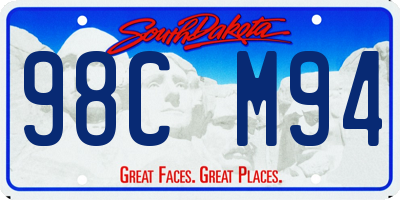 SD license plate 98CM94