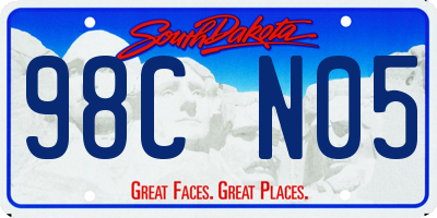 SD license plate 98CN05