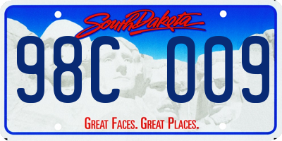 SD license plate 98CO09