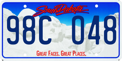 SD license plate 98CO48