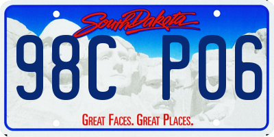 SD license plate 98CP06