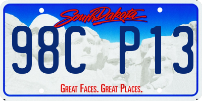 SD license plate 98CP13