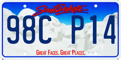 SD license plate 98CP14