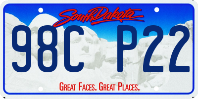 SD license plate 98CP22